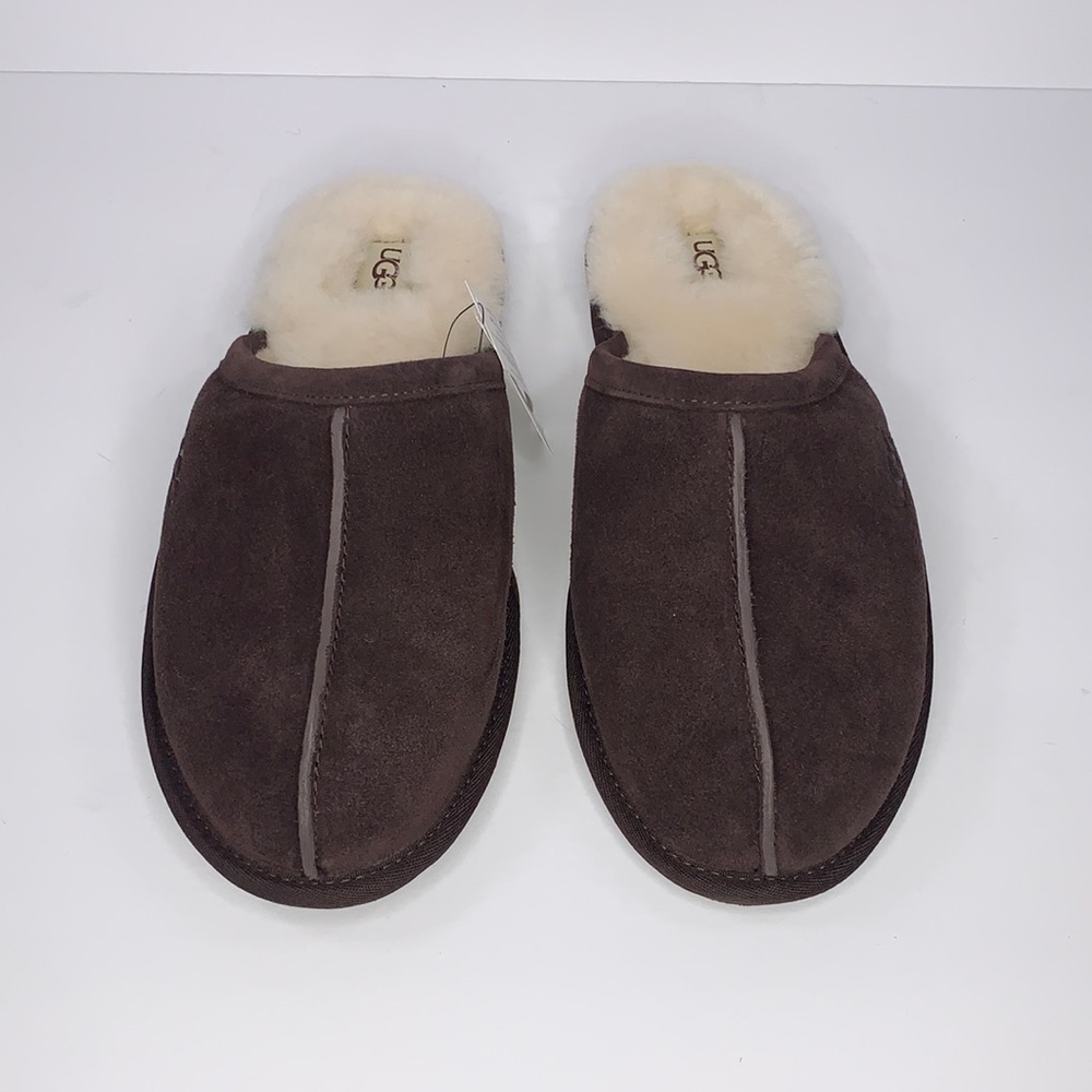 New UGG Men’s Espresso Scuff Slippers size 9